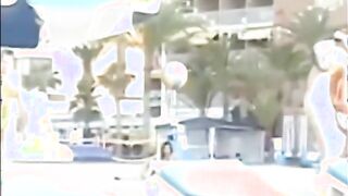 jerking off some dude on a public beach