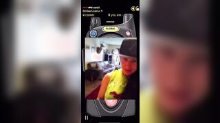 Brabbit the whore gets naked on online walkie talkie pro