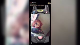 Brabbit the whore gets naked on online walkie talkie pro