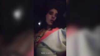 Fingered in back of uber