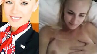 stewardess between two roads