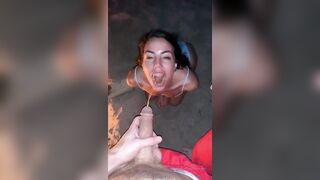 double pee drinking on the beach