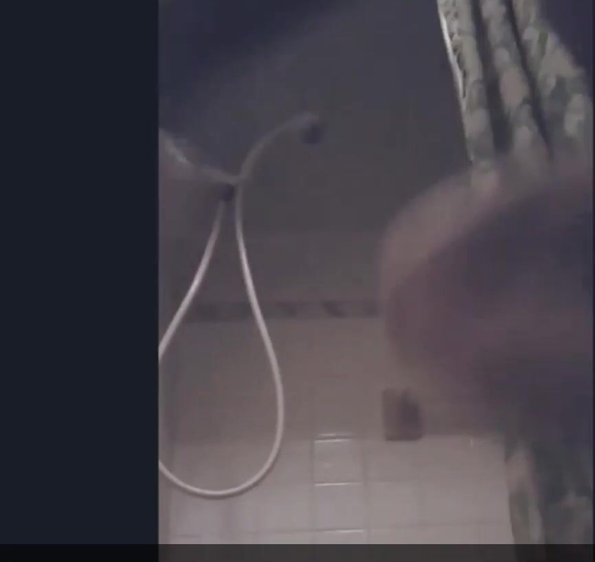 House guest caught on hidden cam.