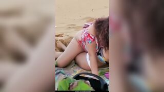2 girls caught on the beach