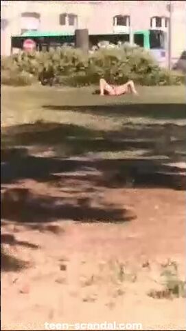 fingering herself in the chest