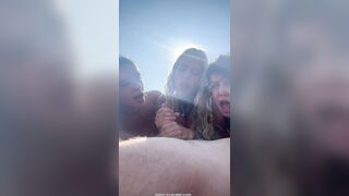 three girlfriends for one dick