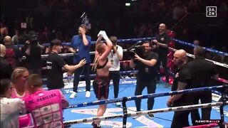 flashing her boobs on live television