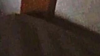 College slut rides cock