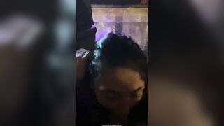 suck in the car in the rain