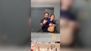 Slutty Sara shows off