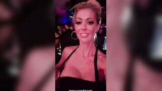 FLASHING BEHIND THE DJS