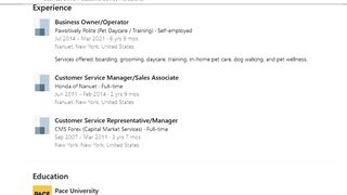 Michelle Theresa Morahan, Petcare Business Owner, Nyack New York