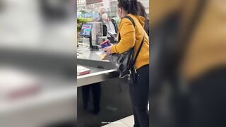 at the checkout