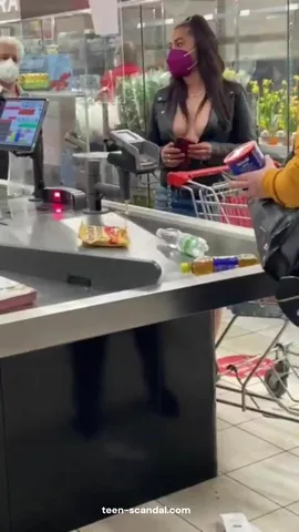 at the checkout