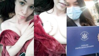 Busty European Activist Exposed