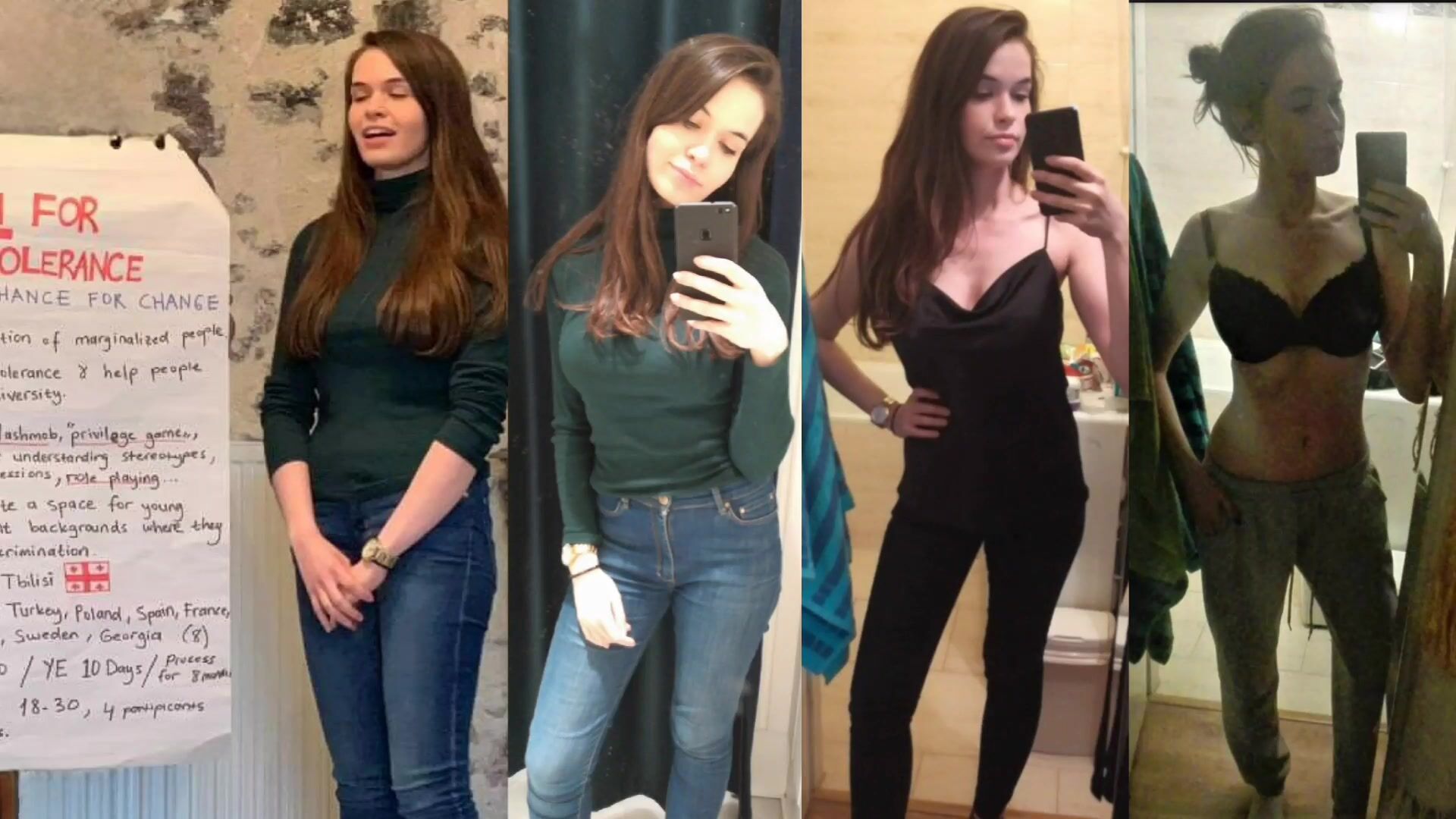 Busty European Activist Exposed