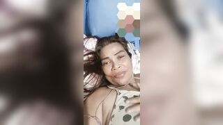 Granny fingering  while nipples getting stiff