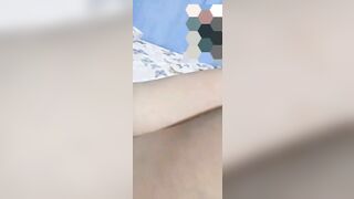 Granny fingering  while nipples getting stiff