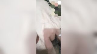 Granny fingering  while nipples getting stiff