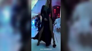 true slut in a nightclub.